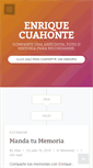 Mobile Screenshot of enriquecuahonte.com
