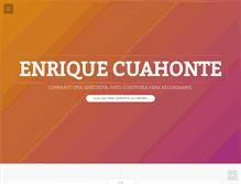 Tablet Screenshot of enriquecuahonte.com